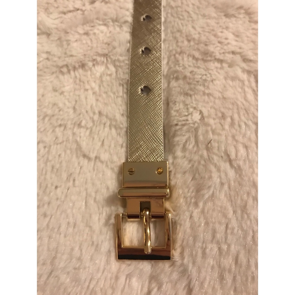 Kate Spade Reversible Gold & White Belt